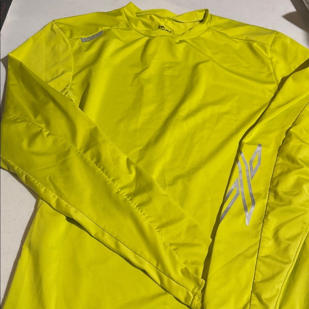Hind Men's Neon Yellow Rash Guard - Picture 2 of 5